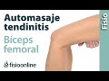 Automasaje para la tendinitis y dolor del bíceps femoral en la rodilla