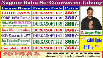 Nagoor Babu Sir Courses on Udemy