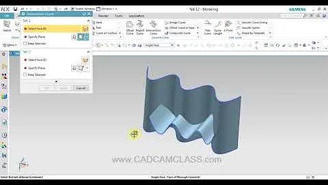 NX   INTERSECTION CURVE COMMAND IN NX 2