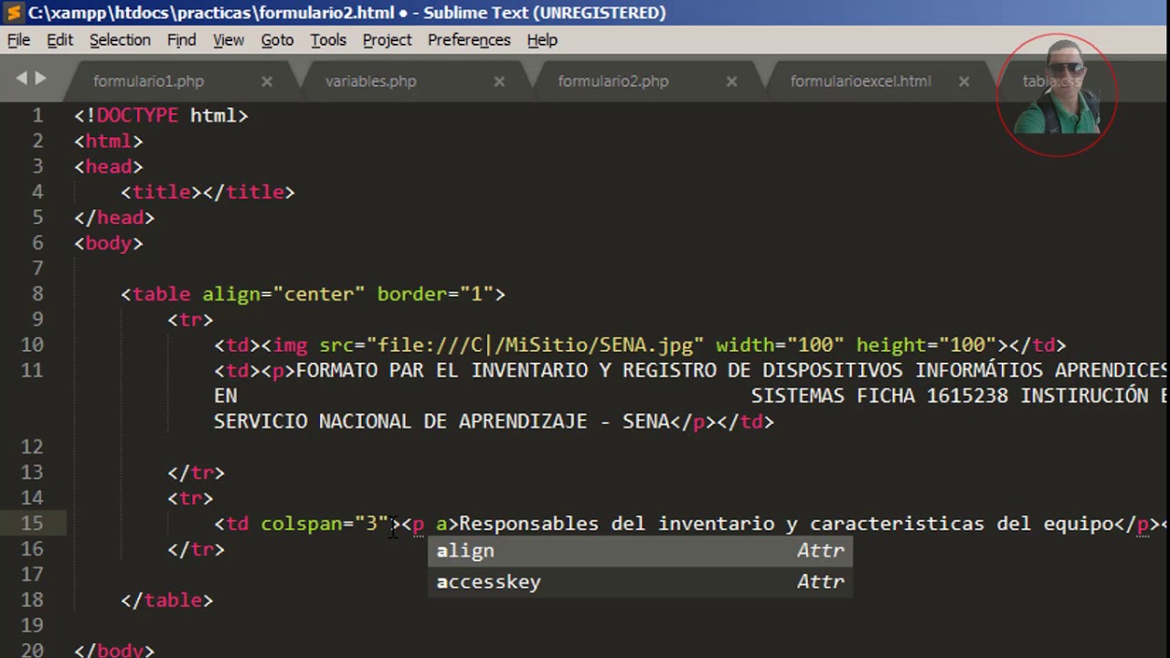 Formulario Excel a HTML Parte 1 - YouTube