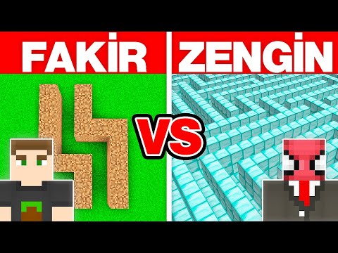 ZENGİN LABİRENT VS FAKİR LABİRENT - Minecraft