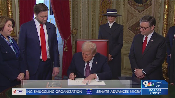 Trump gets to work signing executive orders, issuing pardons