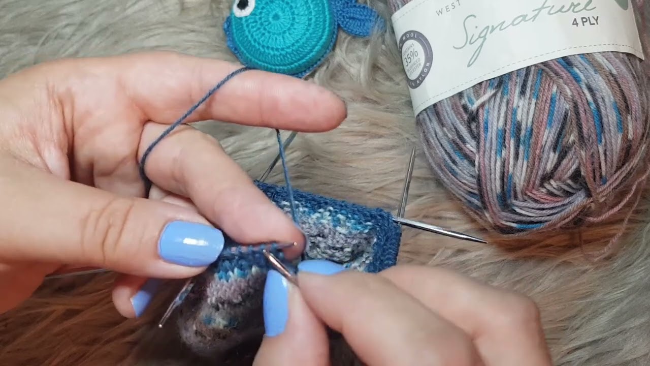 Teil 3 Herbst Socke - verstärkte Bandspitze / Socke! Gemeinsam stricken / Schritt-für-Schritt