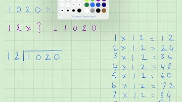 Long Division 1020÷12