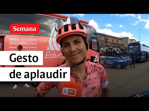 Esteban Chaves no olvida a los colombianos más necesitados | Vuelta a España 2022