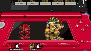 Ssf2 Mr Game and Watch 0-death combo (not true!)