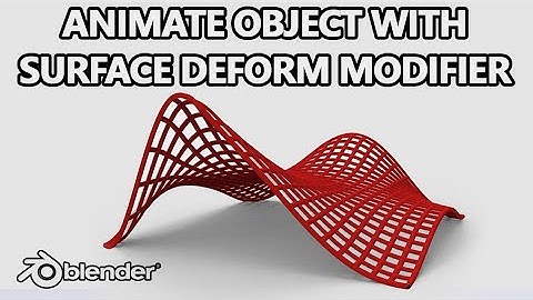 How to Apply SURFACE DEFORM Modifier in Blender