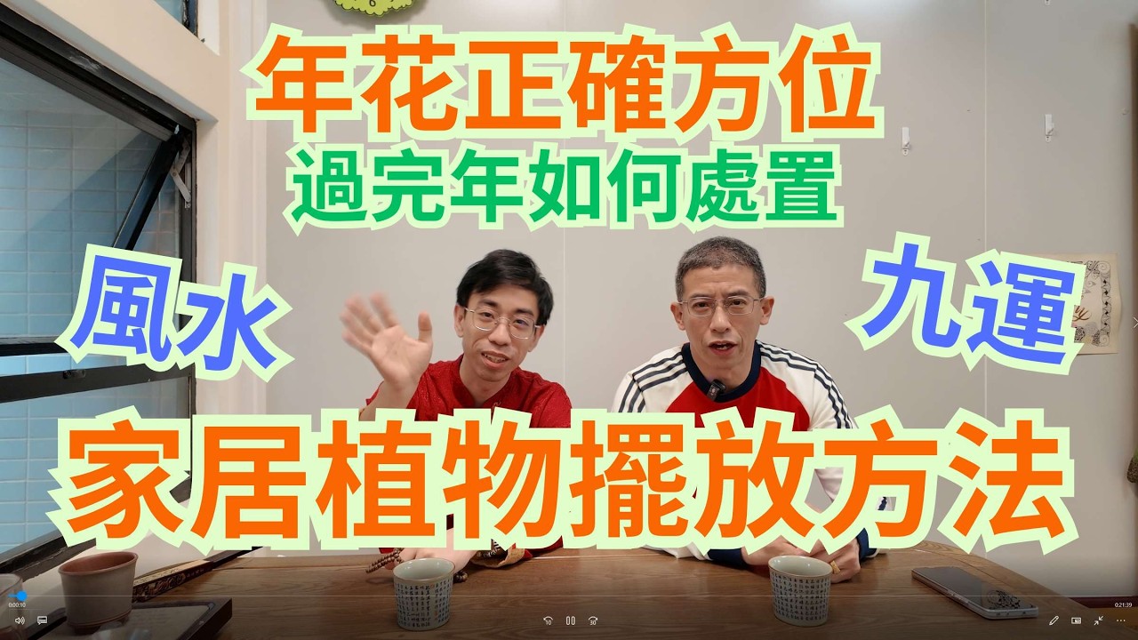 年花正確方法 / 家居植物擺放方法/ 不同方位放不同植物 / 能趨吉避兇 / 增強運勢 / 招財納福 /