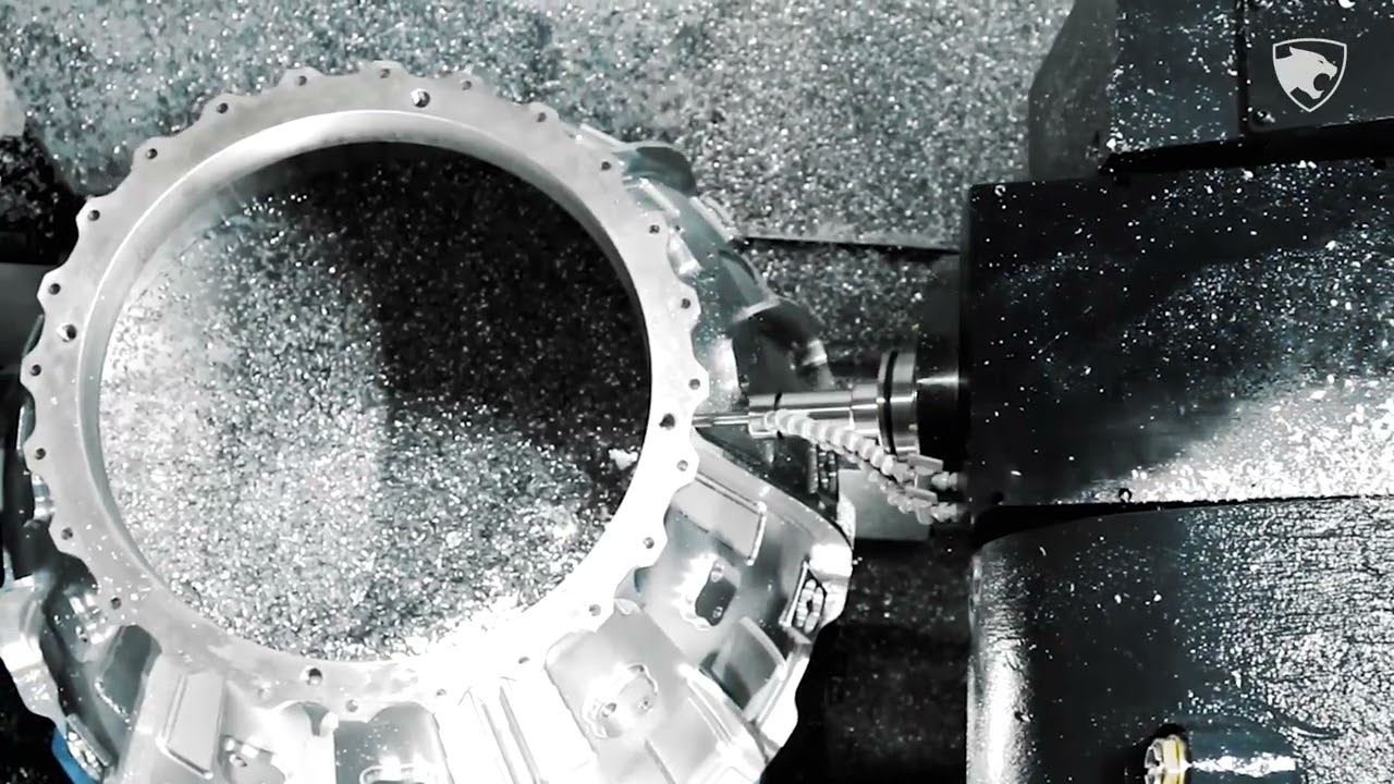 DHF 8000 seriesㅣ5axis Horizontal Machining - YouTube