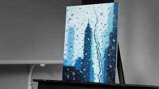 Painting a Rainy Window with Acrylics  Paint with Ryan