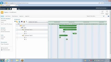 IntelliGantt Web Part Simple Gantt Scheduling