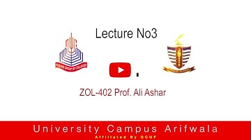 Lecture No 3. ZOL-402. Diversity in digestive structures among vertebrates by Prof. Ali Aashar