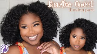 $20 BRAIDLESS CROCHET | Illusion Multiple Parts NO LEAVE OUT|  Darling Flexi Rod Hair| DarlingUSA