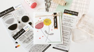Rock & Roll Stamping -  A Quick & Easy Stamped Card