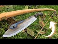 How to make a LONGBOW with KNIFE?