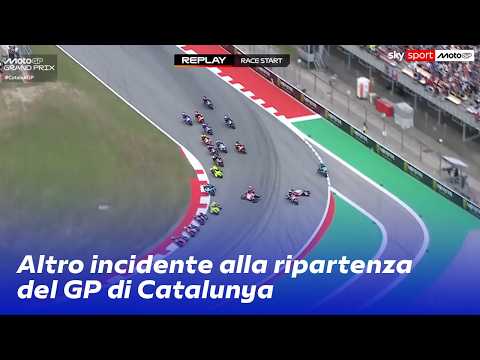 Video MotoGP, altro incidente al GP di Catalunya: coinvolti Bagnaia, Marini e Zarco, tutti coscienti