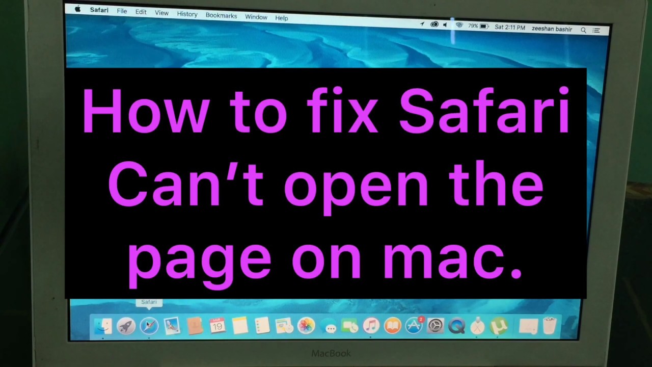 why cannot safari open the page