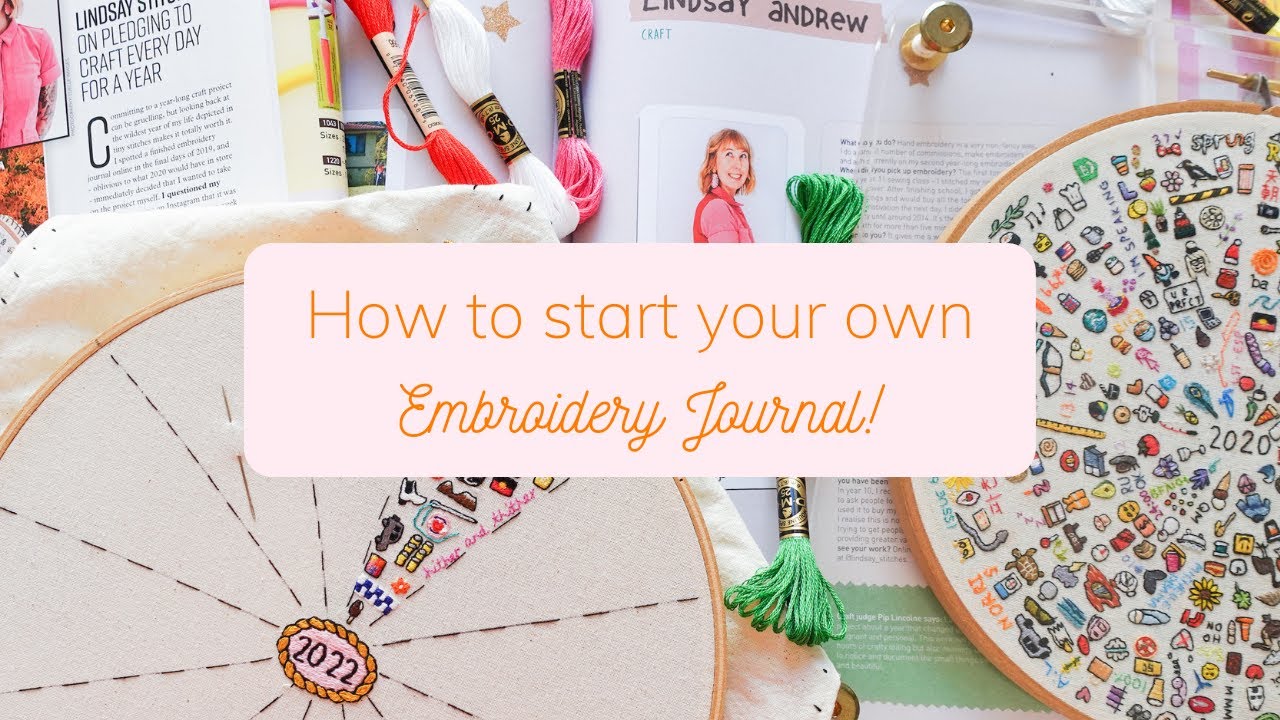 Embroidery Journal: repurposing old works as pages. Tutorial