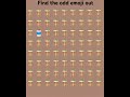 #emojichallenge #emojichallengequiz #canyoufindtheoddemoji #puzzle #riddles #emoji #emojiquizes