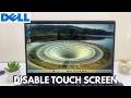 How To Disable Touch Screen On Dell Laptop