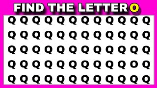 [Easy,Medium,Hard Levels] Can you find the odd letter in 10 seconds?