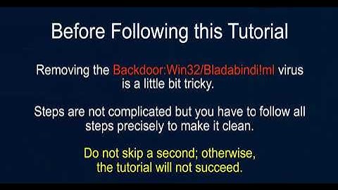 How to Remove Backdoor Win32 Bladabindi Easy Tutorial #worldbestcomputronix