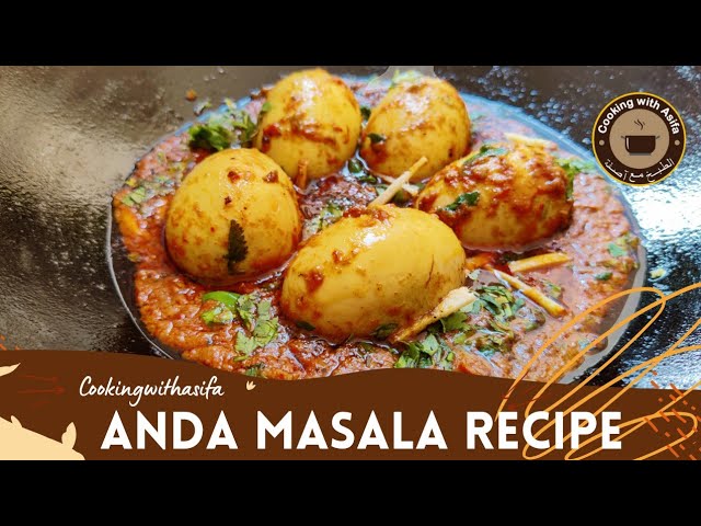 Anda Masala Recipe - Anda Gravy Banane Ki Recipe - Egg Curry Recipe By Cooking with Asifa