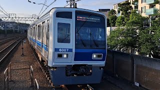 西武池袋線6000系6107F通勤特急元町・中華街行き多摩川駅通過(2023/5/31)