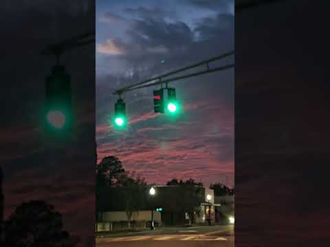 Beautiful red sky