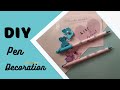 #Easy cute pen decoration ideas/how to make butterfly pen/DIY glitter pen/DIY butterfly pen ideas✍