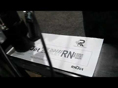 industrial printing of QR code,Dynamic text,bold,big and small fonts,logo on paper by Piezo techno