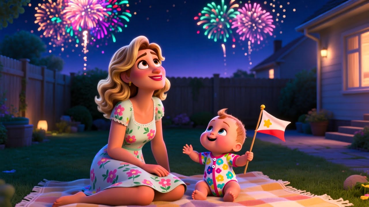 Fourth of July for Baby 🇺🇸🎆 | Fun Independence Day Song for Toddlers | Playful Nursery Rhyme