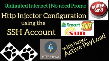 How to configure http injector using the SSH Account | SUN, Smart, TnT