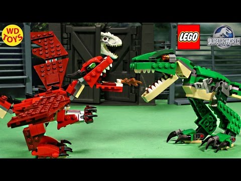 Lego Creator Rote Kreaturen Dragon Vs Indominus Rex Jurassic Welt Geschwindigkeit 31032