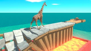 Escape from a Collapsing Bridge  Animal Revolt Battle Simulator