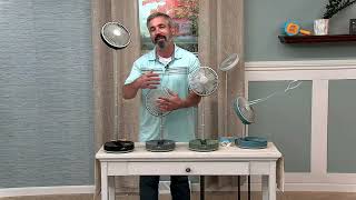 Air Innovations Rechargeable Portable 3-in-1 Fold and Carry Telescopic Fan on QVC