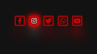 Neon Glow Icons Using HTML AND CSS | CSS NEON GLOW EFFECT