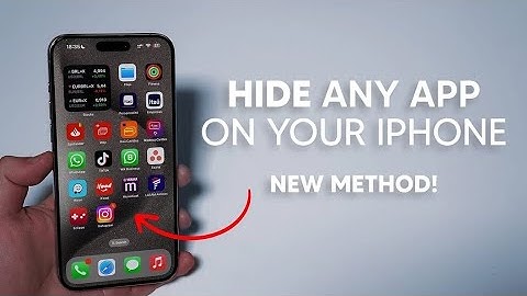 HOW TO HIDE APPS ON IPHONE