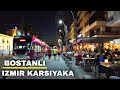 Izmir Karşıyaka (Bostanlı Neighborhood) Monday Night Walking Tour, July 2022 | Turkey 4K UHD 60fps