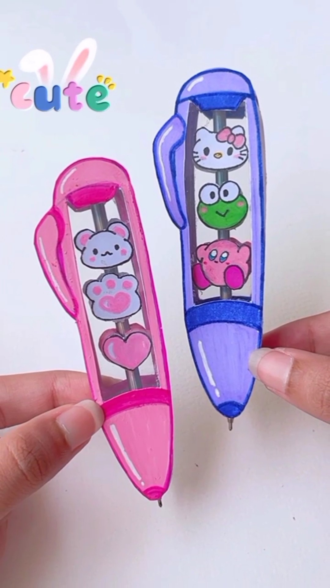 DIY cute pen?️ (try it) #shorts #diy #craft #love #tonniartandcraft #papercraft