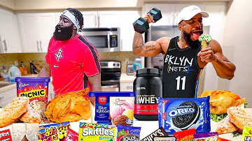 Eating The James Harden Diet & Workout For 24 Hours!