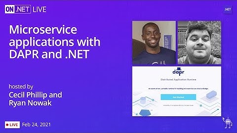 On .NET Live - Microservice applications with DAPR and .NET