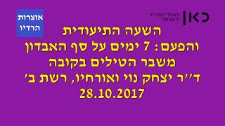 שבת עולמית השעה התיעודית והפעם משבר הטילים בקובה יצחק נוי רשת ב&#39; תאגיד השידור הישראלי 28 10 2017