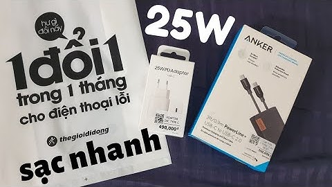 Combo Củ Sạc Nhanh 25W SAMSUNG vs Cáp Sạc Anker USB-C To USB-C // SUPER Review