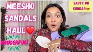 Meesho sandal haul❤||itne sundar or saste❤||Yashasvi Rajpoot||