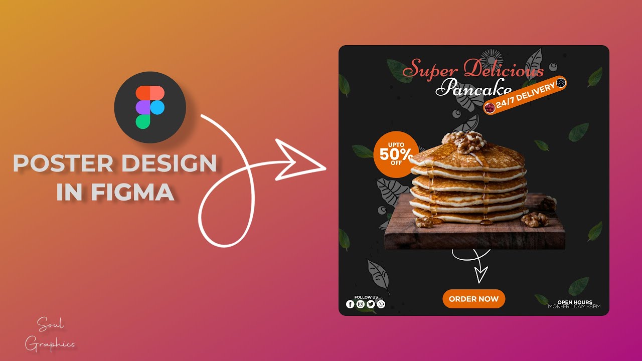 Pancake Poster Design In Figma | Figma Tutorial - YouTube