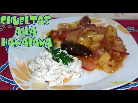 Video: Chuletas Hawaianas