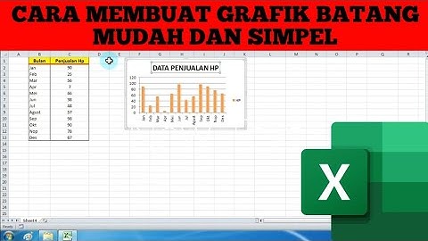 Tutorial Microsoft Excel untuk pemula membuat grafik/diagram batang di Excel
