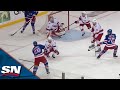 Chris Kreider Snipes Puck Past Antti Raanta From Ridiculous Angle