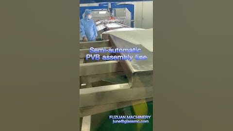 Car front windshield glass lamination semi automatic PVB assembly line
